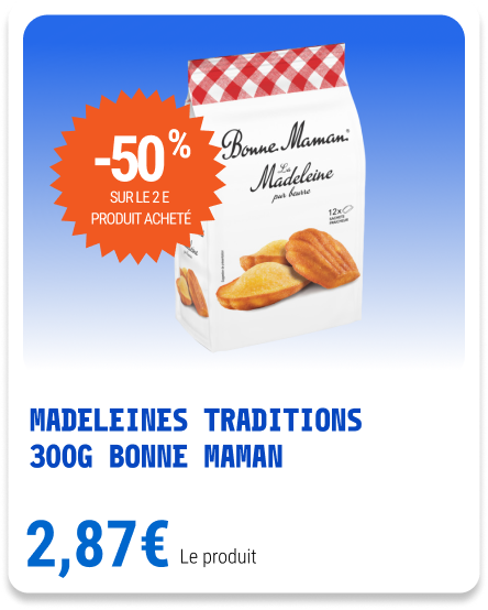 5.2 - madeleines traditions  300g BONNE MAMAN